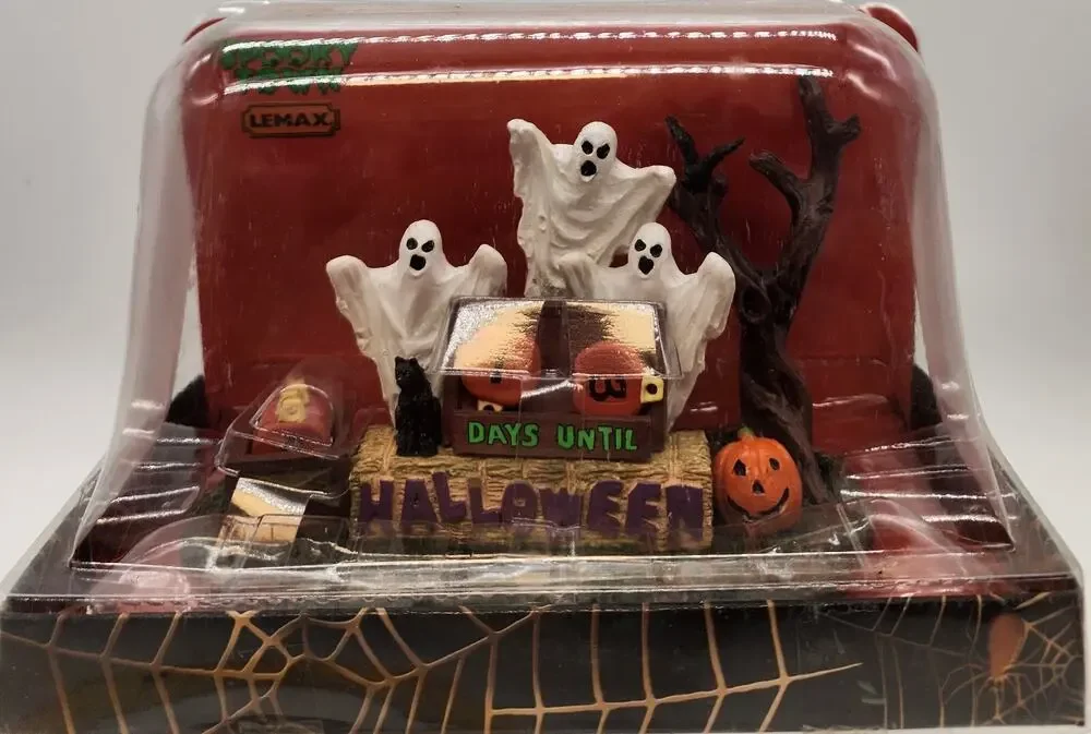 Lemax Spooky Town 2016 #63264 HALLOWEEN COUNTDOWN Table Accent Halloween Ghosts